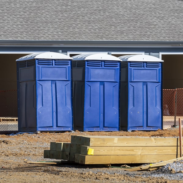 how can i report damages or issues with the porta potties during my rental period in Brownville NY